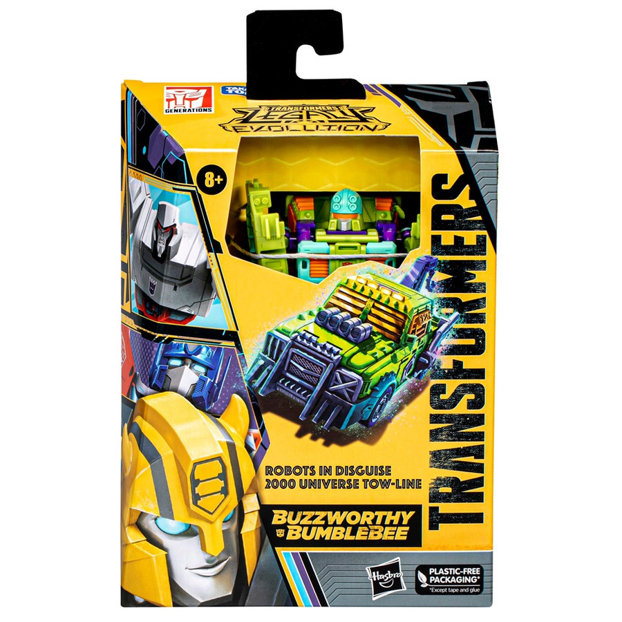 Transformers Generations - Legacy Evolution: Buzzworthy Bumblebee - Deluxe Robots In Disguise 2000 Universe Tow-Line