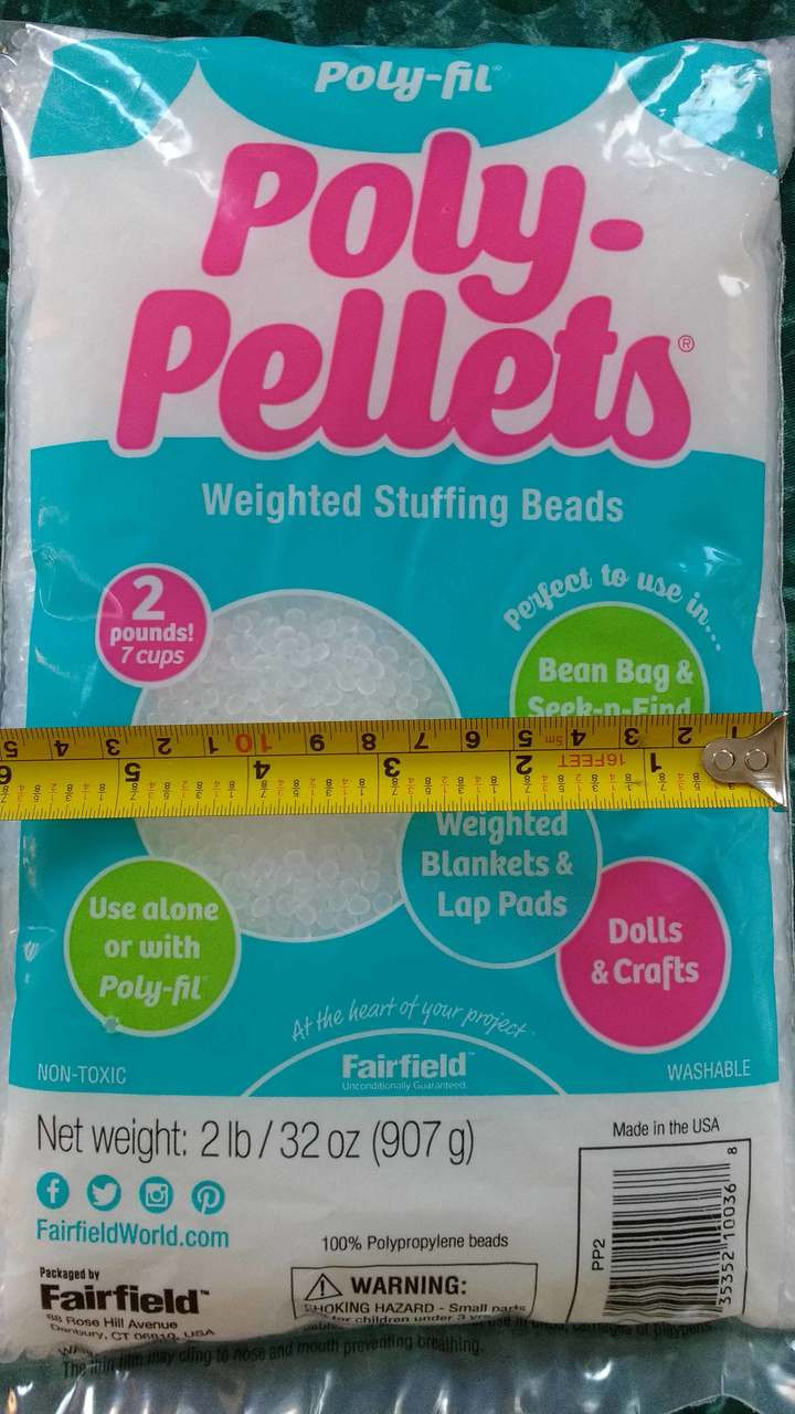Poly Pellets Weighted Stuffing Beads, Easy Pour and Store - 6lb