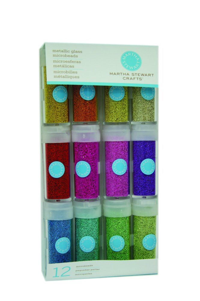 Metallic Glass Microbeads 12 pack Crafts Plus
