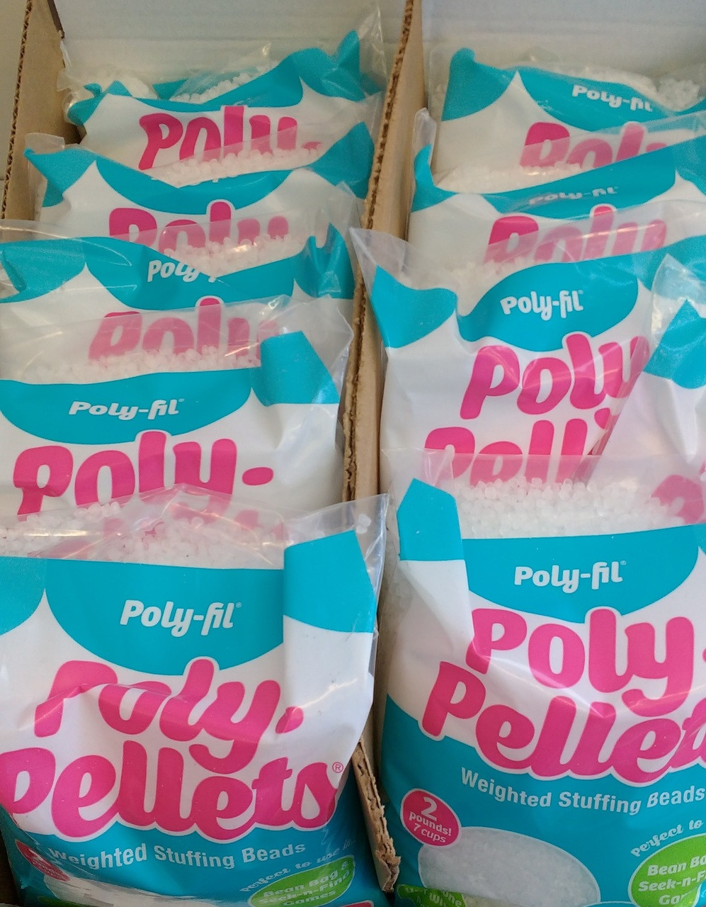 Poly Pellets Weighted Stuffing Beads Easy Pour and Store 6lb Bag