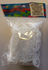 Rainbow Loom 600 white elastic bands Rainbow Loom 600 white elastic bands