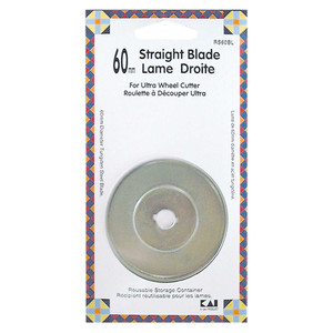 KAI Ultra Rotary Cutter Replacement Straight Blade - 60mm (21⁄4") KAI Ultra Rotary Cutter Replacement Straight Blade - 60mm (21⁄4")