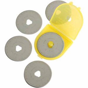 OLFA RB45-5 - Tungsten Tool Steel Rotary Blade 45mm - 5pc OLFA RB45-5 - Tungsten Tool Steel Rotary Blade 45mm - 5pc