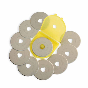 OLFA RB45-10 - Tungsten Tool Steel Rotary Blade 45mm - 10pc OLFA RB45-10 - Tungsten Tool Steel Rotary Blade 45mm - 10pc