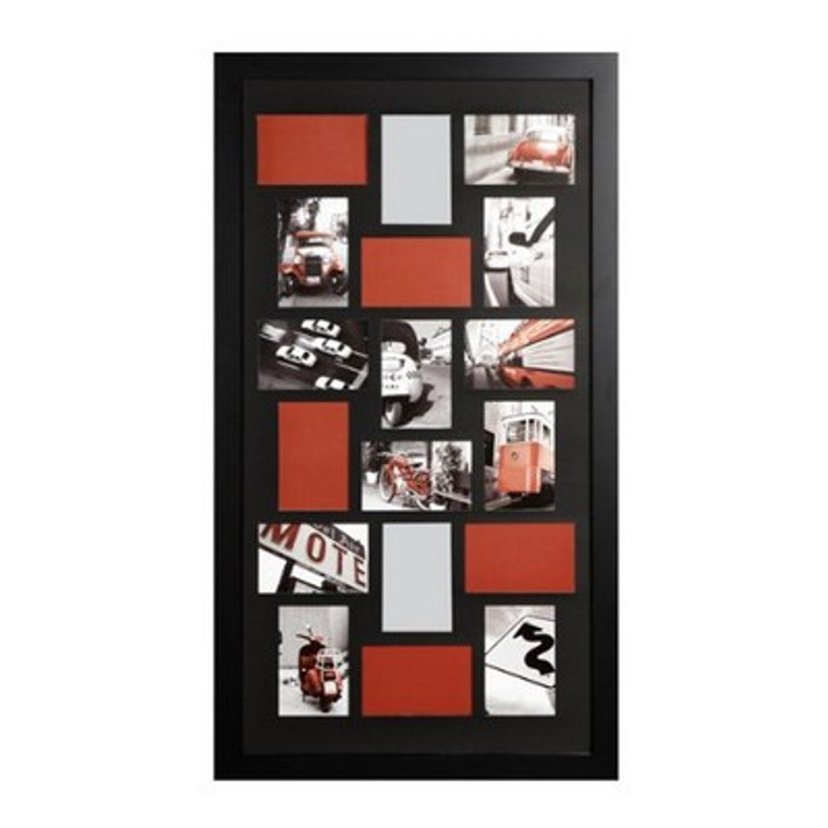 Nexxt PN19436-8 Memoirs Series 18 Picture Oversized Collage Frame, Black