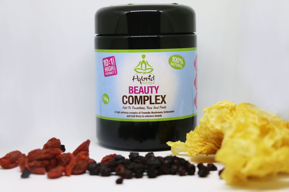 Beauty Complex Introduction to Tremella Mushroom, Goji Berry and Schizandra Berry Hybrid Herbs