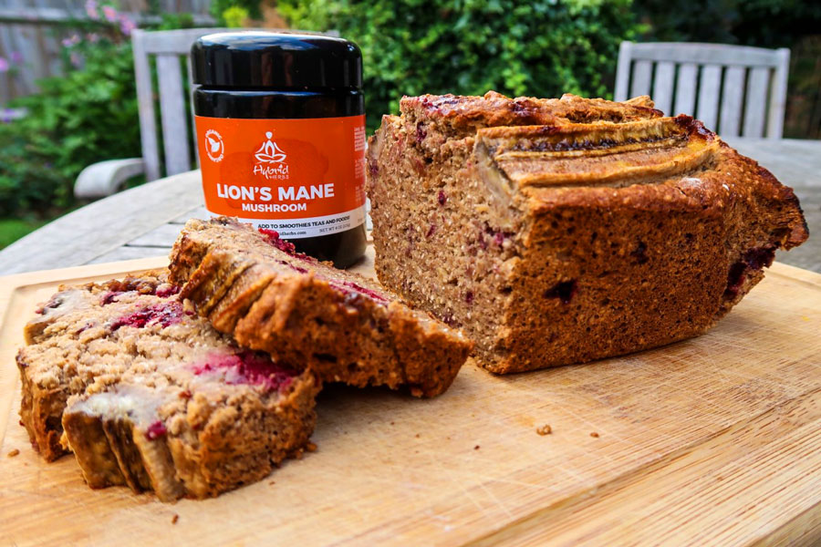 Lions Mane Wild Blackberry Banana Bread Hybrid Herbs