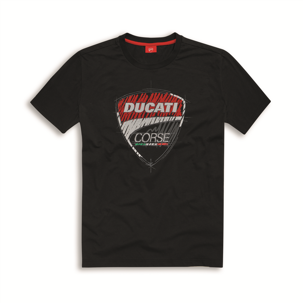 Ducati Corse Sketch T-Shirt (Black)