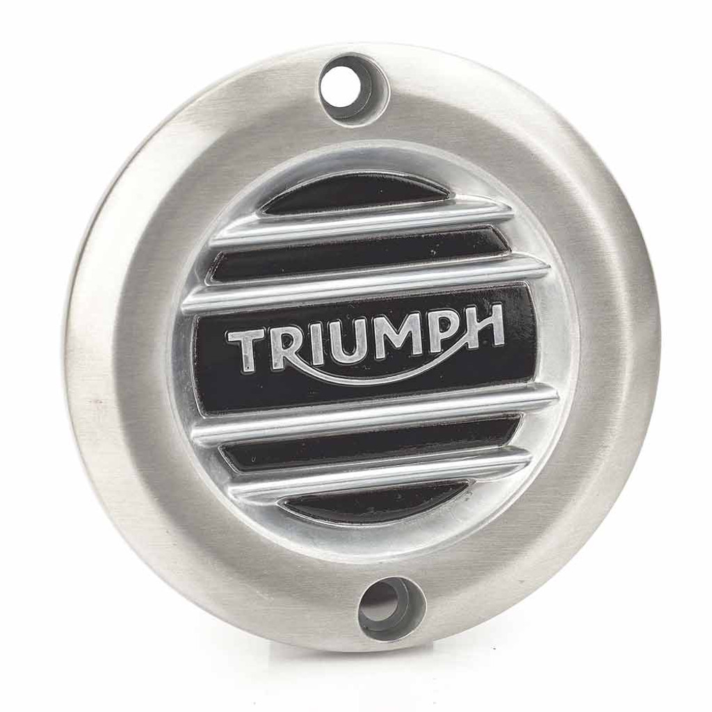 Triumph Ribbed Brushed Clutch Cover