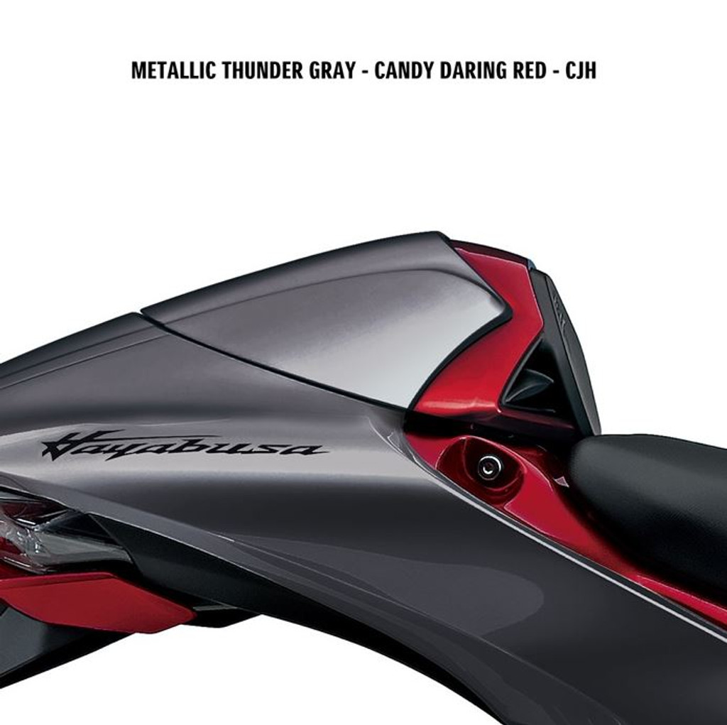 Hayabusa Single Seat Cowl (Metallic Thunder Grey - Candy Daring Red)