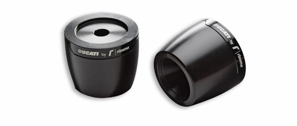 Ducati Billet Aluminum Handlebar Balancing Weights (Black)