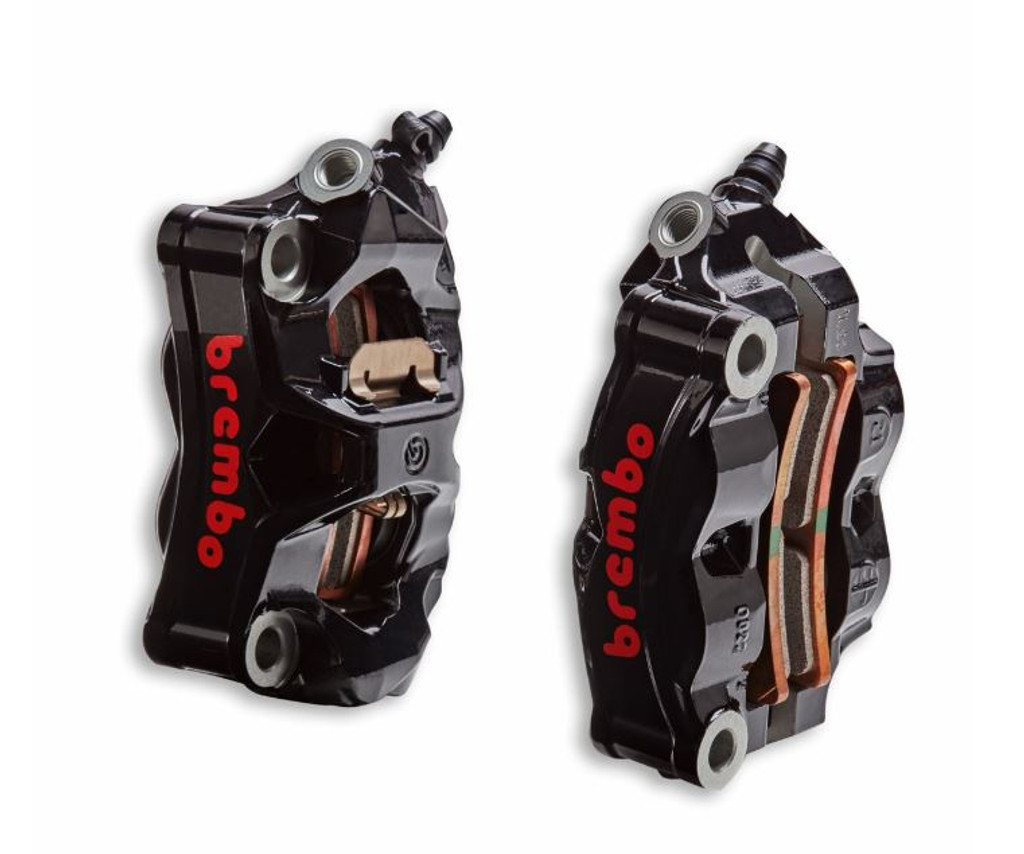 Multistrada V4 Colored Front Brake Calipers (Black)