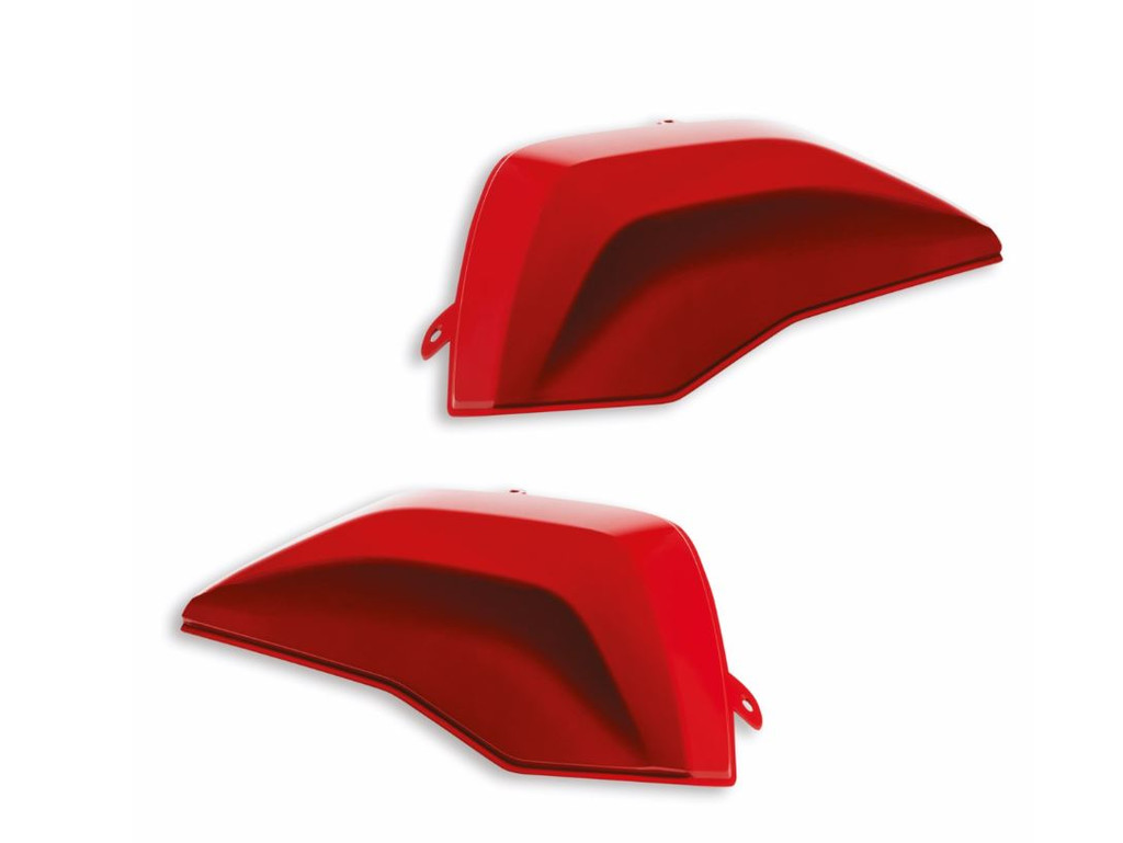 Multistrada V4 Cover Set for Plastic Side Panniers (Red)