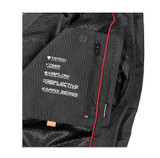 Triumph Hythe Womens Motorcycle Jacket (Black)