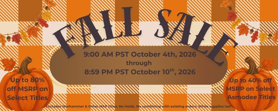 Fall Sale Up to 80% of MSRP on select products