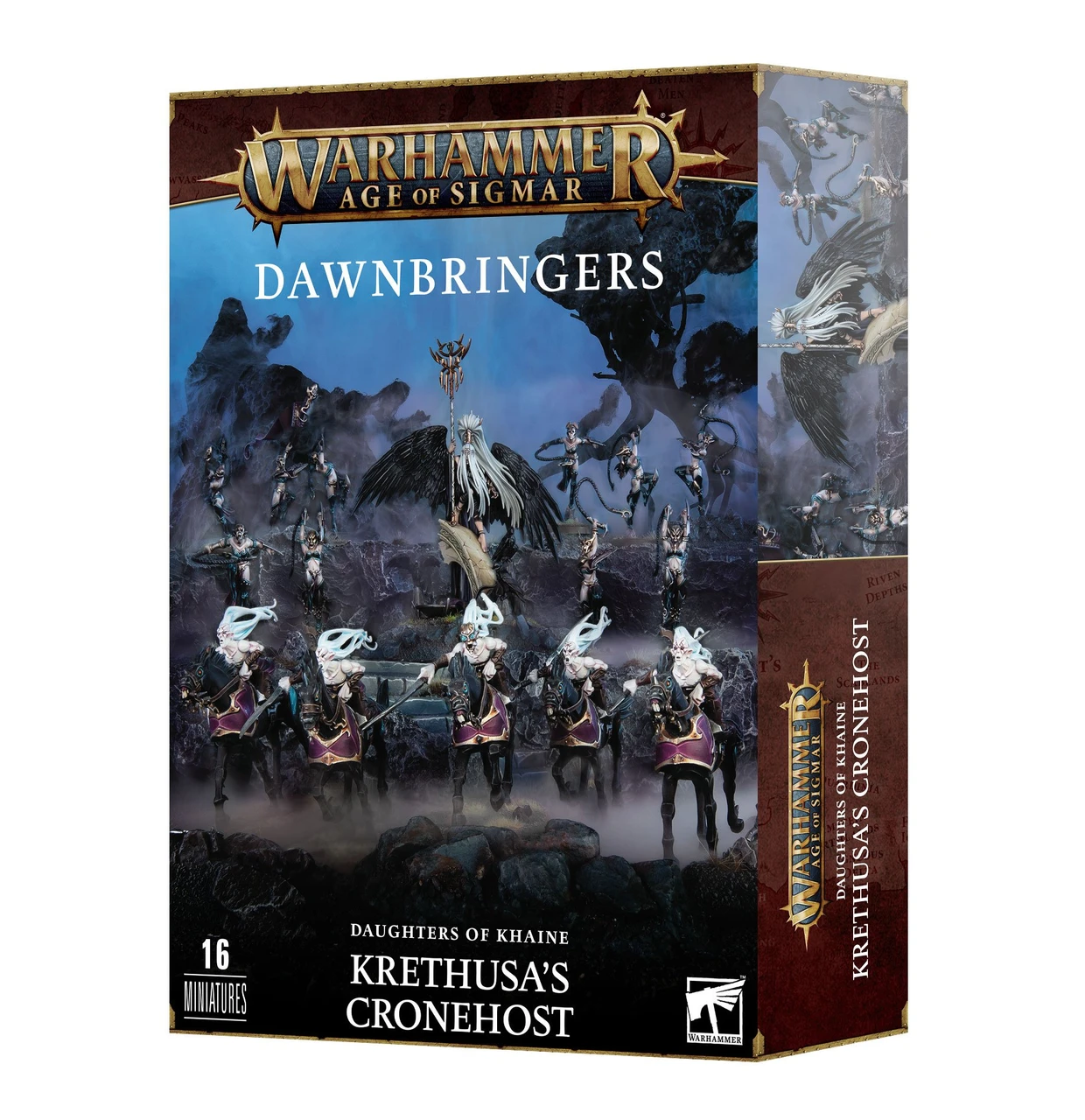 Warhammer AoS – Krethusa The Croneseer – Filles De Khaine – Figurine à Monter Et Peindre
