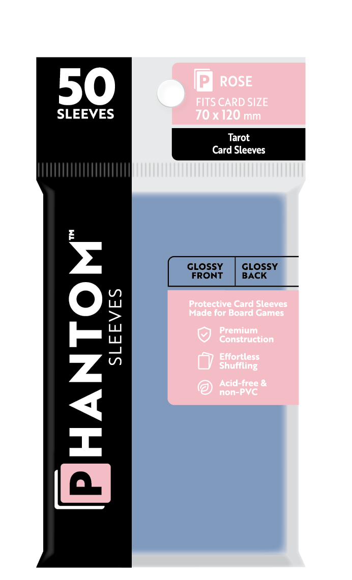 phantom card sleeves Phantom Sleeves: Rose Size (70mm x 120mm)
