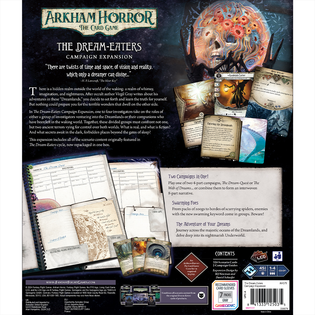 Arkham Horror: The Card Game - The Dream-Eaters Campaign Expansion - Cardhaus Games Arkham Horror: The Card Game - The Dream-Eaters Campaign Expansion - Cardhaus Games