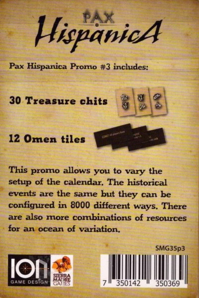 Pax Hispanica Promo Pack 3 - Omens & Treasures Pax Hispanica Promo Pack 3 - Omens & Treasures