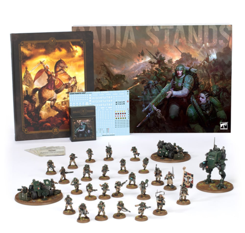 Picture of Astra Militarum (Cadia Stands) Army Set (Eng) showing components