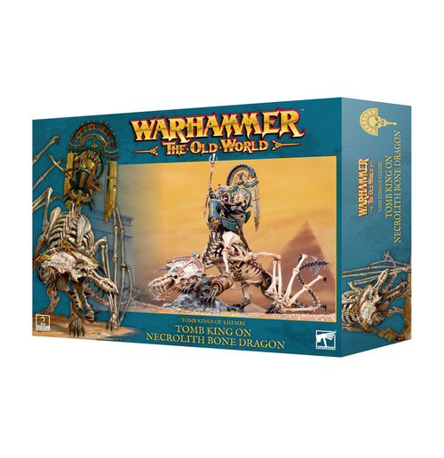 Picture of Warhammer: The Old World - Tomb Kings of Khemri - Tomb King on Necrolith Bone Dragon