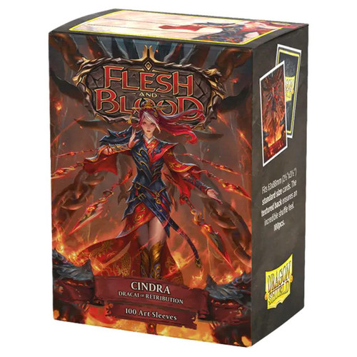 Picture of Dragon Shield Sleeves: Matte Art: Flesh and Blood: Cindra Dracai of Retribution (100 CT)