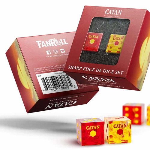 Picture of Catan - Sharp Edge Resin Dice Set