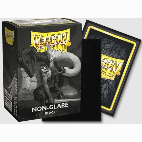 Picture of DRAGON SHIELD SLEEVES: MATTE NON-GLARE BLACK V2 (BOX OF 100)