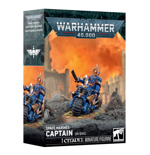 Picture of Warhammer 40k: Space Marines - Captain on Bike (11th Ed)