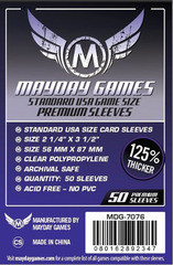 Mayday: 50 Premium USA Board Game Sleeves (Purple)