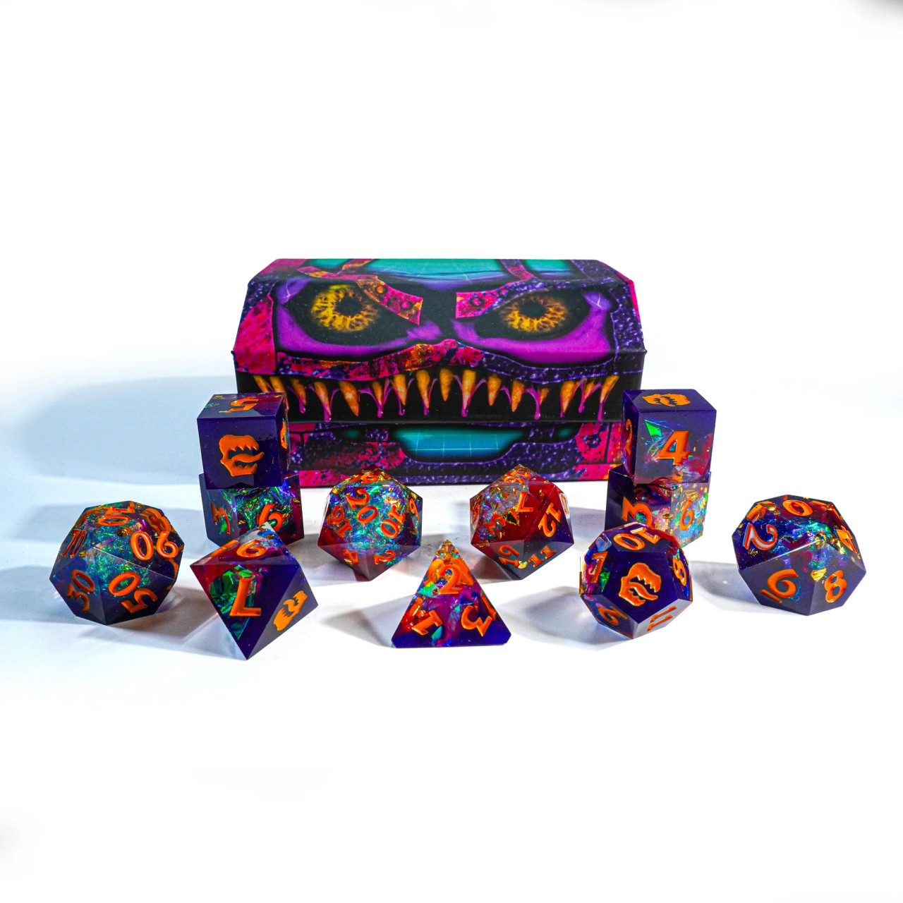 DOGS Dice Set: Charlie, 7 dice with canine motifs for