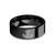 Star Wars R2-D2 Artoo Head Engraved Black Tungsten Ring, Polished