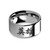 Chinese Hero Calligraphy Character Engraved Tungsten Wedding Band