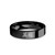 Chinese "Hero" Symbol Calligraphy Characters Black Tungsten Ring