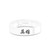 Chinese "Hero" Character Engraved White Ceramic Wedding Ring