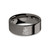 Chinese Loyalty Calligraphy Letter Gunmetal Gray Tungsten Ring