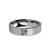 Chinese Strength "Li" Character Brushed Tungsten Wedding Ring