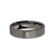 Chinese Loyalty Calligraphy Letter Gunmetal Brushed Tungsten Ring