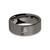 Chinese Calligraphy Symbol "Peace" Gunmetal Brushed Tungsten Ring