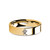 Chinese Symbol for Love Ai Character Gold Tungsten Wedding Band