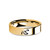Chinese Heart Letter "Xin" Symbol Gold Tungsten Wedding Band