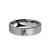 Chinese Zodiac Tiger Year Engraved Tungsten Carbide Ring, Brushed