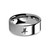 Chinese Astrology Goat Character Laser Engraved Tungsten Ring