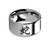 Chinese Zodiac Snake Character Engraved Tungsten Carbide Ring