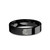 Year of Dragon Character Zodiac Engraved Black Tungsten Ring