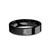 Year of Rat Character Zodiac Laser Engraved Black Tungsten Ring