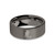 Chinese Tiger Year Zodiac Symbol Tungsten Gunmetal Ring, Brushed