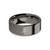 Year of Goat Zodiac Character Gunmetal Tungsten Ring, Polished