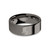 Year of Horse Zodiac Character Gunmetal Tungsten Ring, Polished