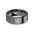 Year of Pig Zodiac Character Gunmetal Tungsten Ring, Polished